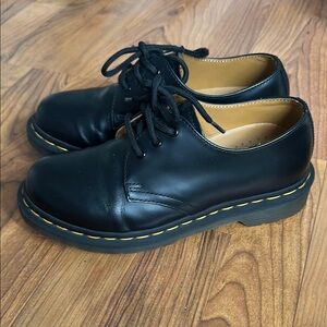 Dr. Martens Black Flats Sleek Leather Loafers